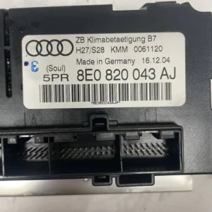 8E0820043AJ-1 Comando Clima Audi A4 2.0 TDI (103kw) - 8E0820043AJ