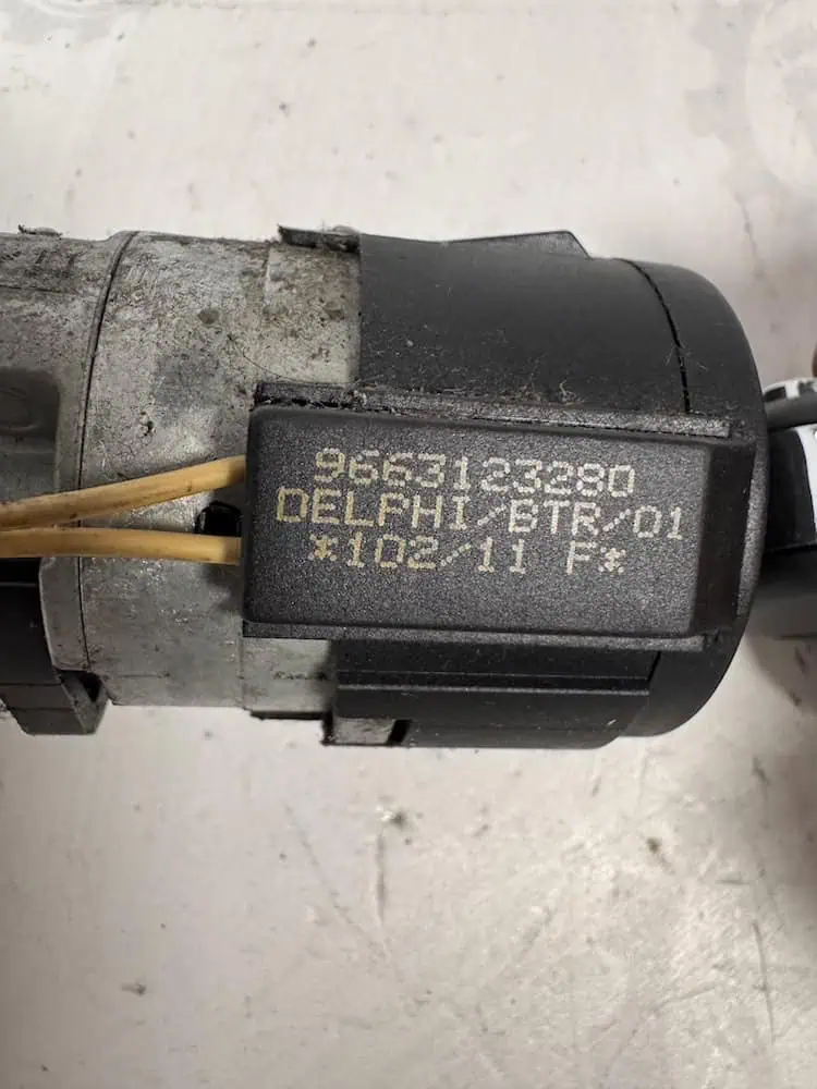 Blocchetto Accensione Peugeot 207 1.6 HDi (66kw) - 9663123280