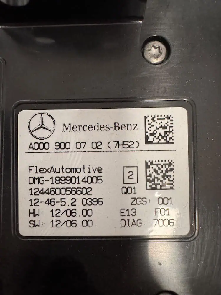 A0009000702-2 Plafoniera Mercedes-Benz Classe B 180 (100kw) - A0009000702