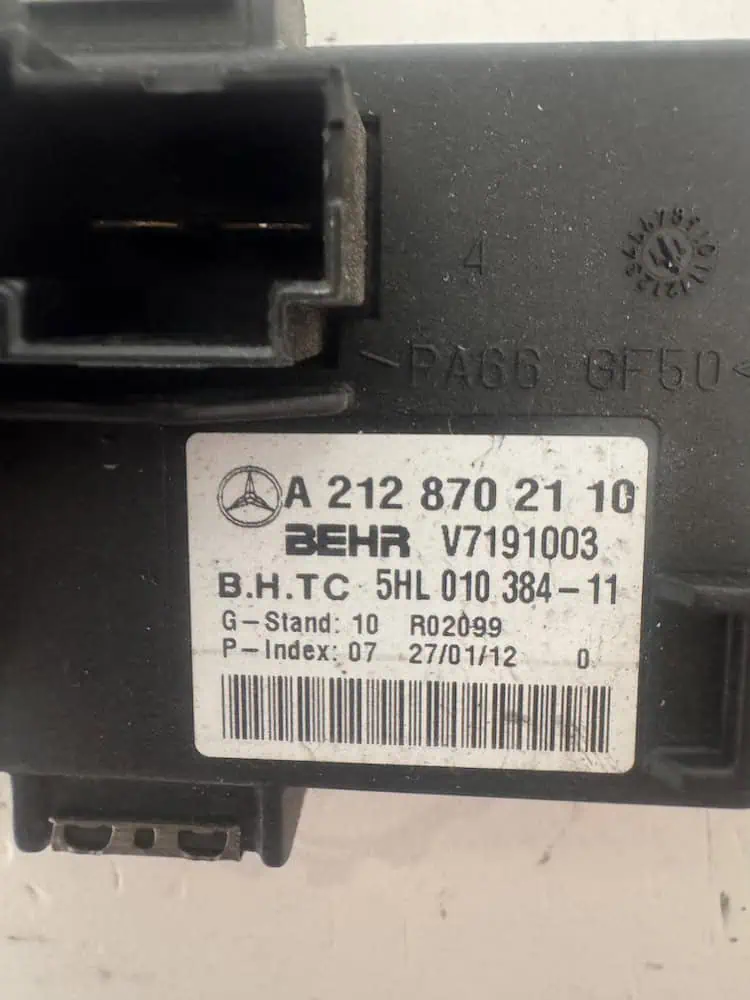 Resistenza Aria Condizionata Mercedes-Benz Classe C 2.2 CDI (100kw) - A2128702110