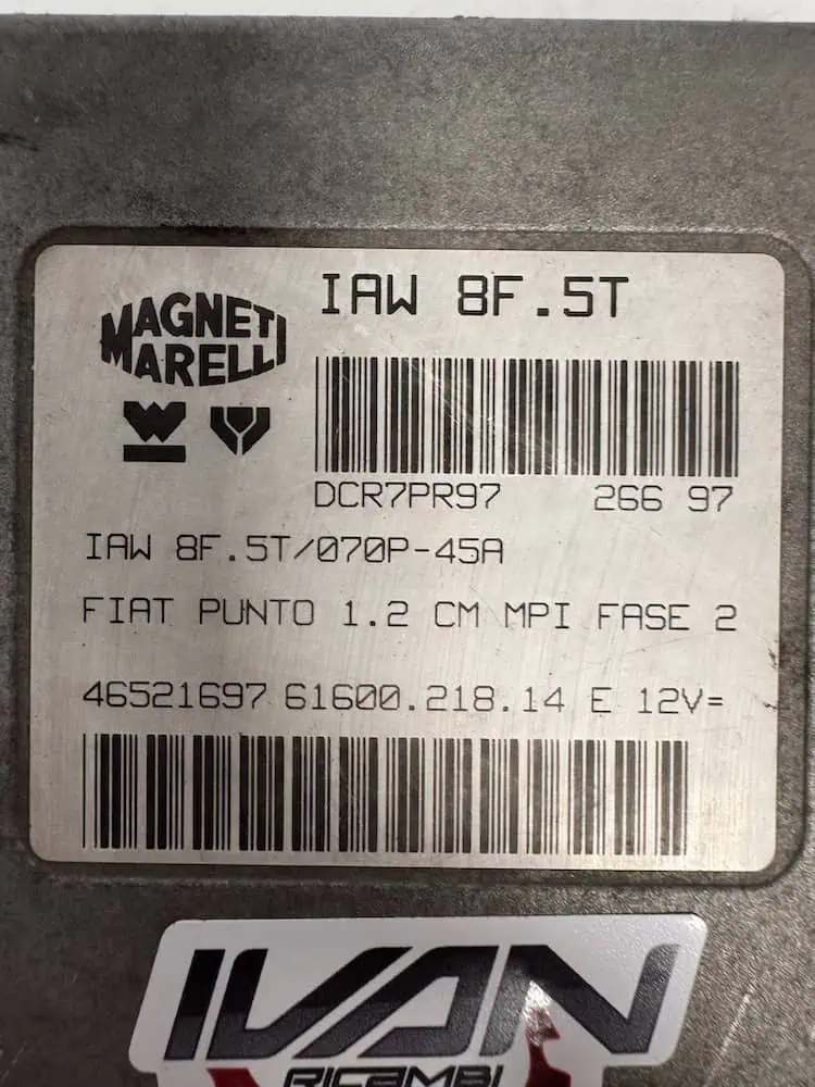IAW8F5T-2 Centralina Motore Fiat Punto 1.2 (54kw) - IAW8F5T