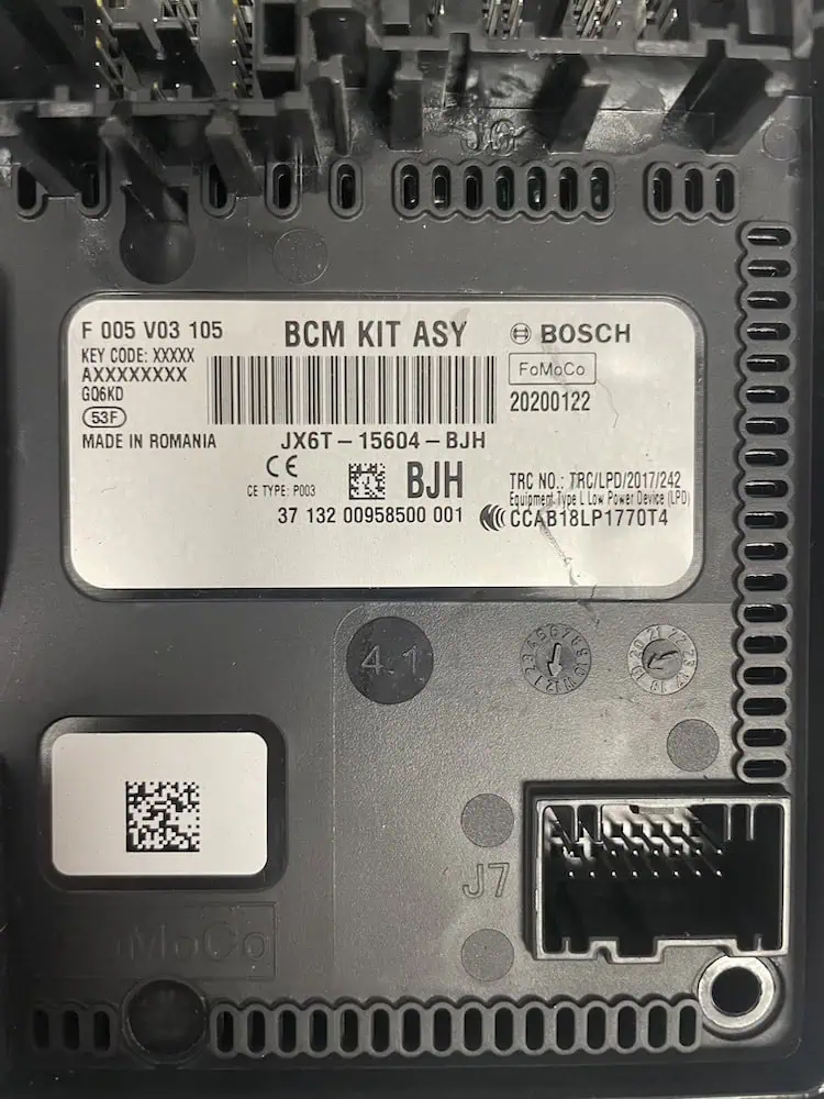 Centralina Body Computer Ford Focus 1.0 EcoBoost (92kw) - JX6T15604BJH