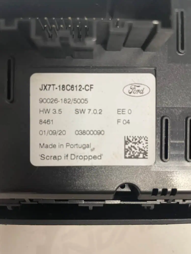 JX7T-18C612-CF-1 Comando Clima Ford Focus - JX7T18C612CF