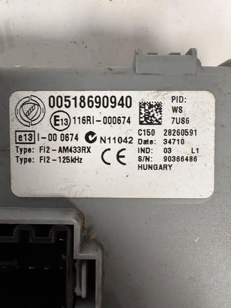 Centralina Body Computer Fiat Grande Punto 1.3 MJT (55kw) - 00518690940
