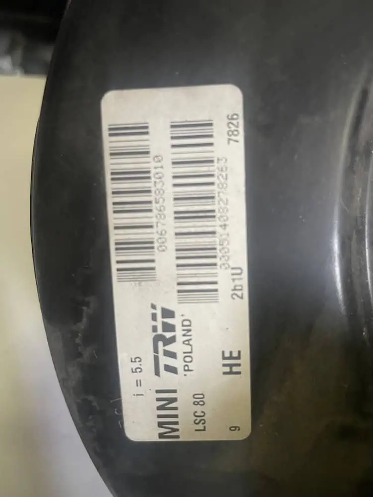 006786583010-2 Servofreno Mini Cooper 1.6 D (66kw) - 006786583010