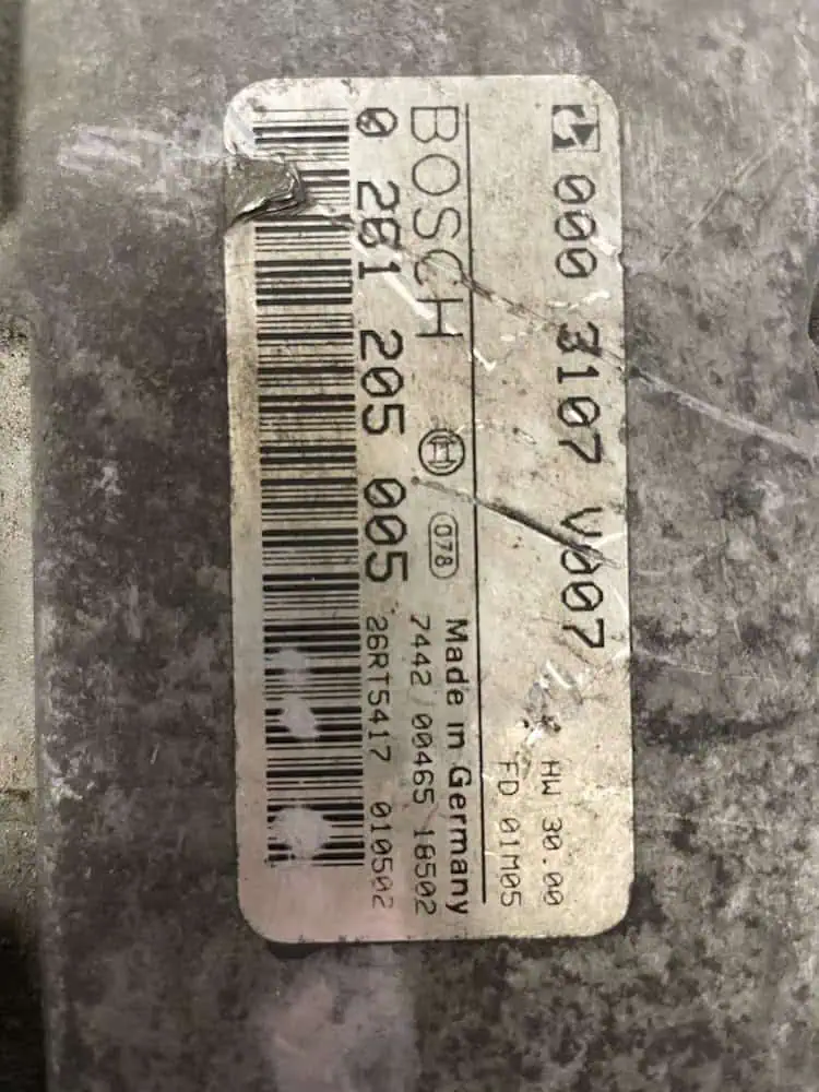 0261205005-2 Centralina Motore Smart Fortwo 0.6 Benzina (45kw) - 0261205005