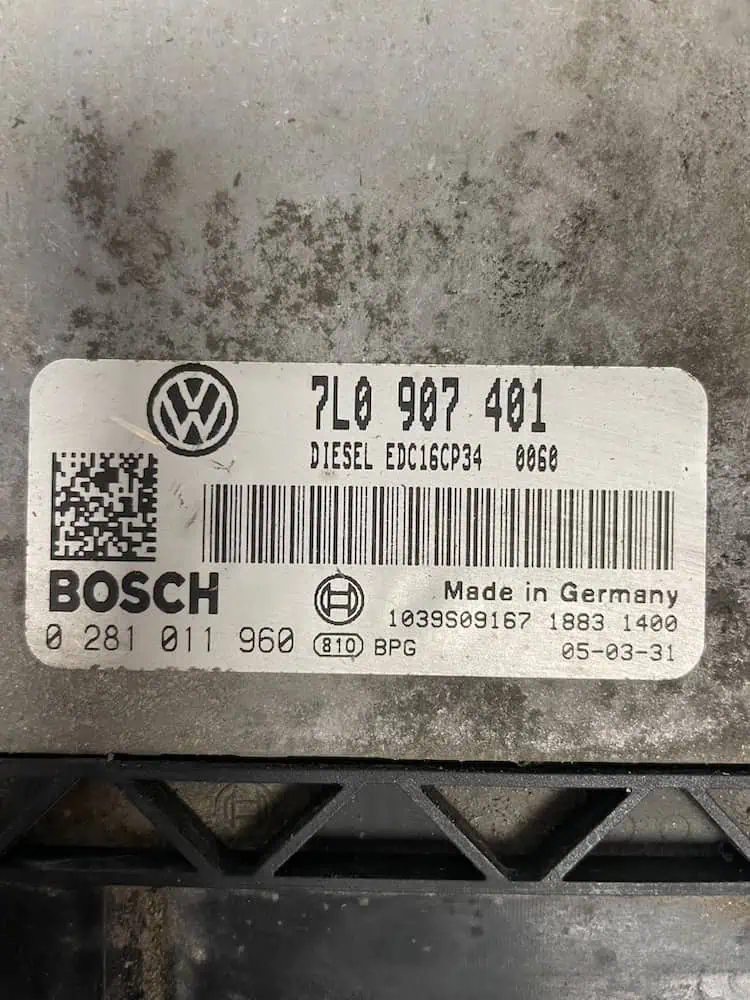 Centralina Motore Volkswagen Touareg 3.0 TDI (165kw) - 0281011960