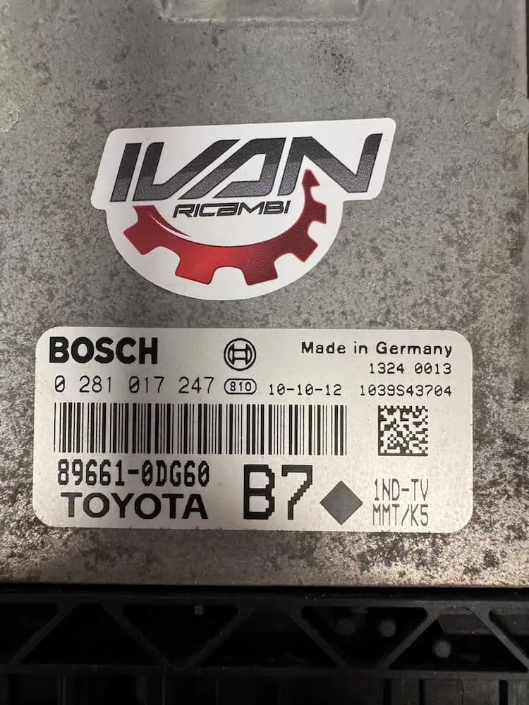 Centralina Motore Toyota Yaris 1.4 D4D (66kw) - 0281017247