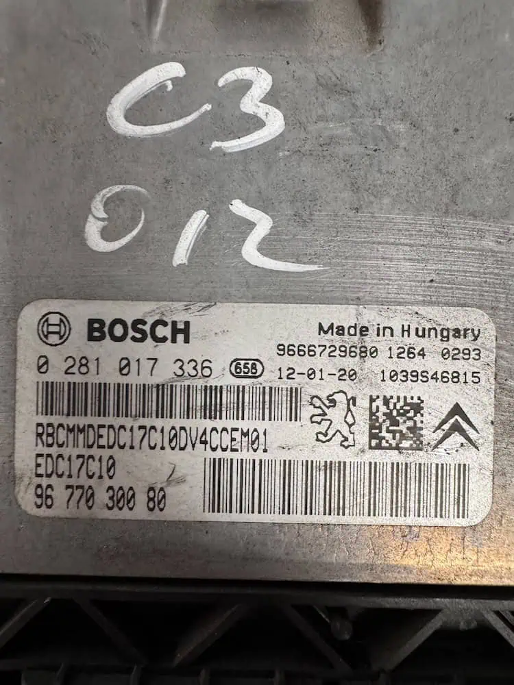 0281017336-2 Centralina Motore Peugeot 207 1.4 HDI (50kw) - 0281017336