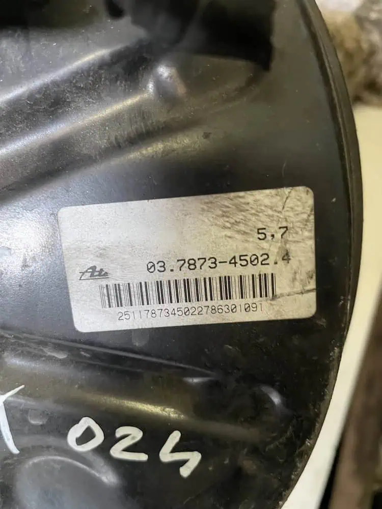 03787345024-2 Servofreno Volkswagen Passat 2.0 TDI (100kw) - 03787345024
