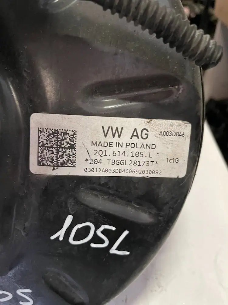 2Q1614105L-2 Servofreno Volkswagen T-Cross 1.0 TSi (81kw) - 2Q1614105L