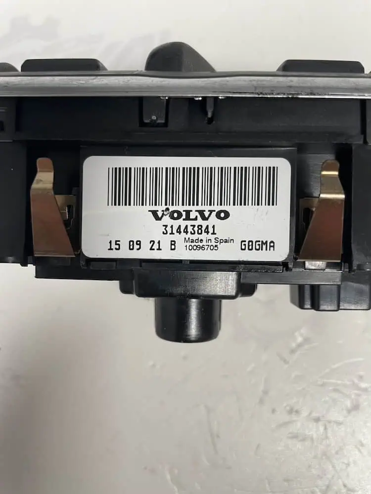 Interruttore Comando Luci Volvo V60 1.6 DRIVe (84kw) - 31443841