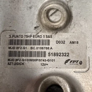 Centralina Motore Fiat Grande Punto 1.3 MJT (55kw) - 51892322