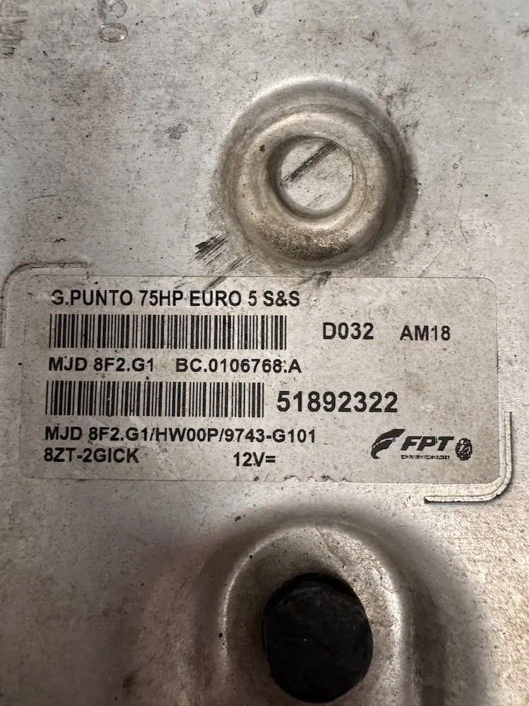 Centralina Motore Fiat Grande Punto 1.3 MJT (55kw) - 51892322