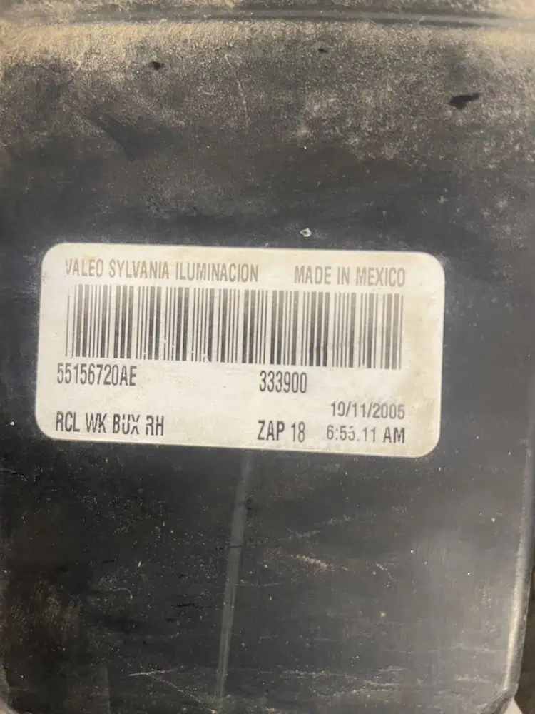 55156720AE-2 Stop/Fanale Posteriore DX Jeep Grand Cherokee 3.0 CRD 4x4 (160kw) - 55156720AE