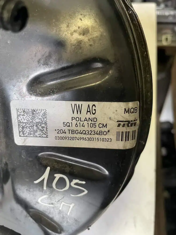 5Q1614105CM-2 Servofreno Volkswagen Golf 7 1.6 TDI (81kw) - 5Q1614105CM