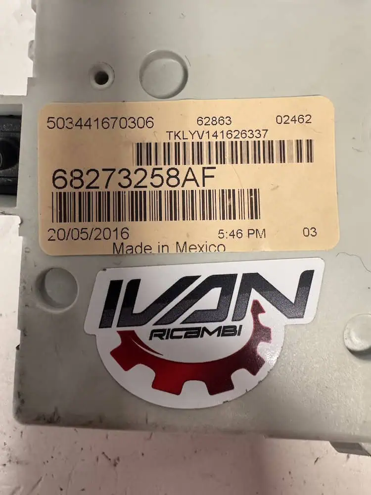 68273258AF-2 Centralina Body Computer Jeep Cherokee 3.2 V6 4x4 (200kw) - 68273258AF