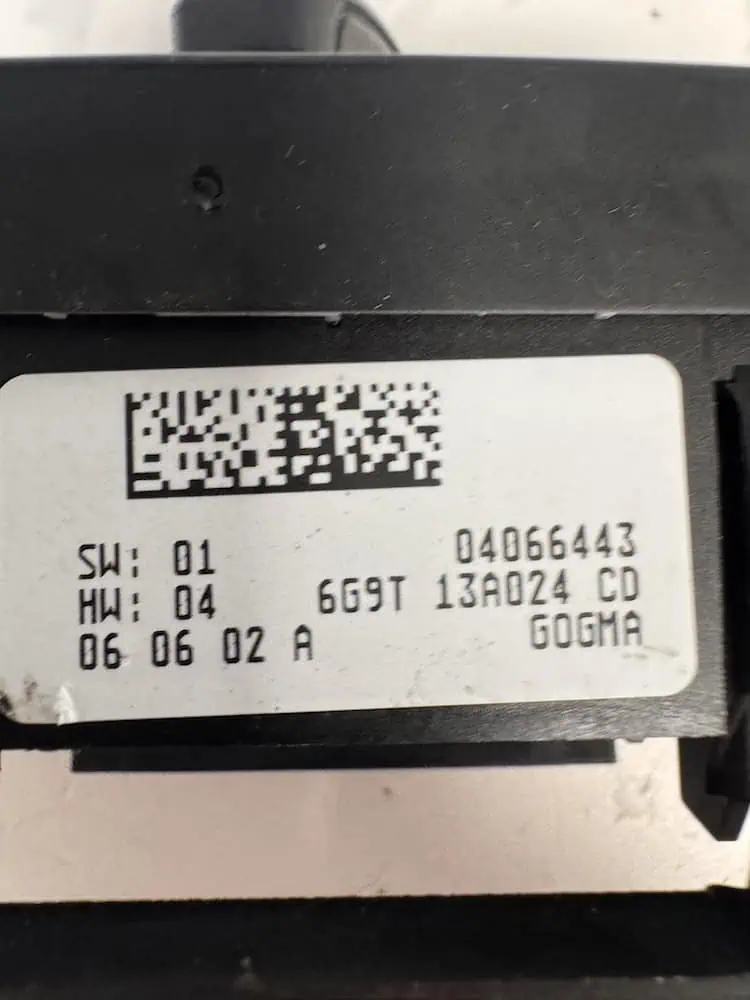 Interruttore Luci Ford S-Max 2.0 CDTi (92kw) - 6G9T13A024CD