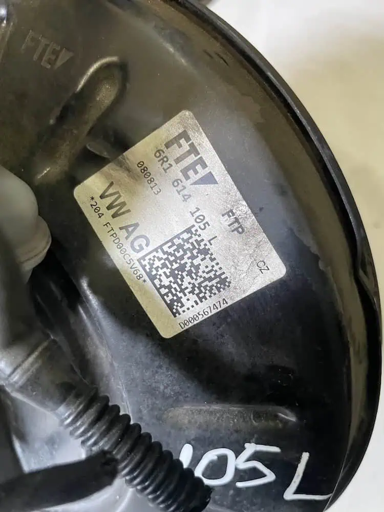 6R1614105L-2 Servofreno Volkswagen Polo V 1200 Benzina (51kw) - 6R1614105L
