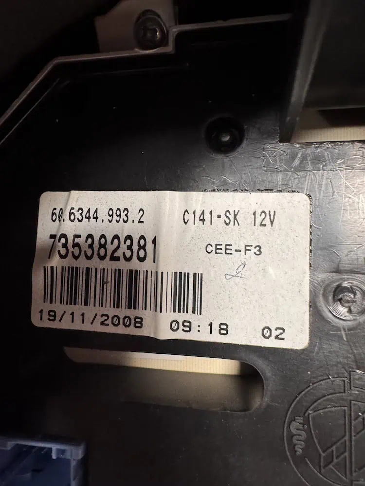 Quadro Strumenti Fiat Seicento 1100 Bz (40kw) - 735382381