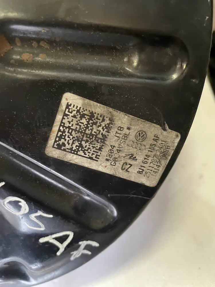 8J1614105AF-2 Servofreno Audi Q3 RS 2.5 quattro (228kw) - 8J1614105AF
