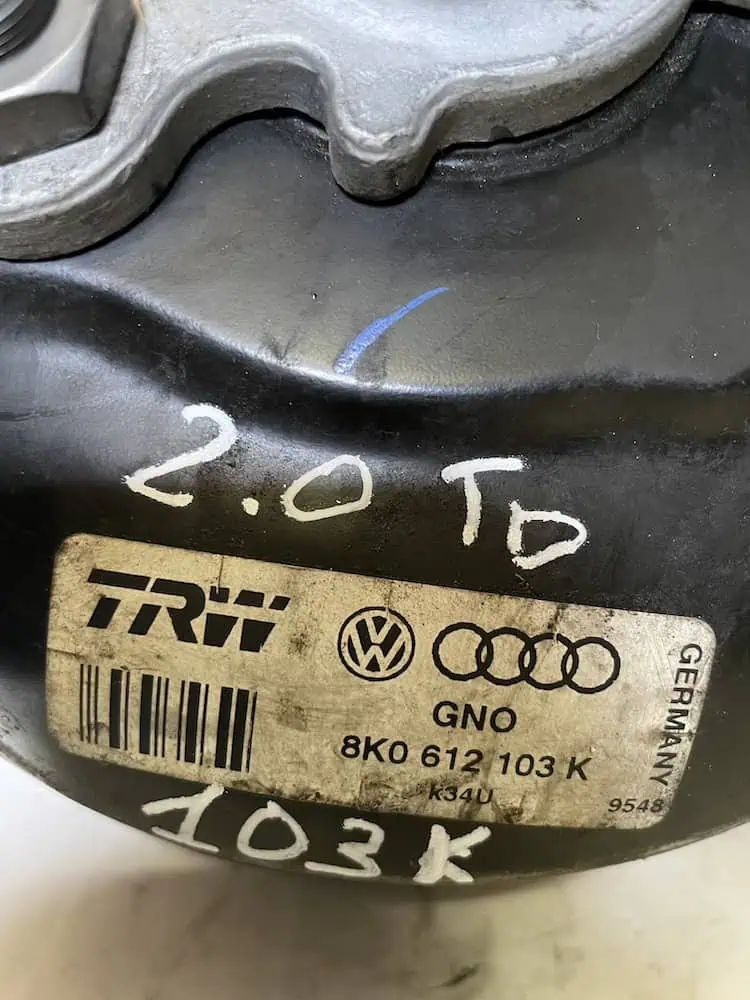 Servofreno Audi A4 2.0 16V TDI (105kw) - 8K0612103K