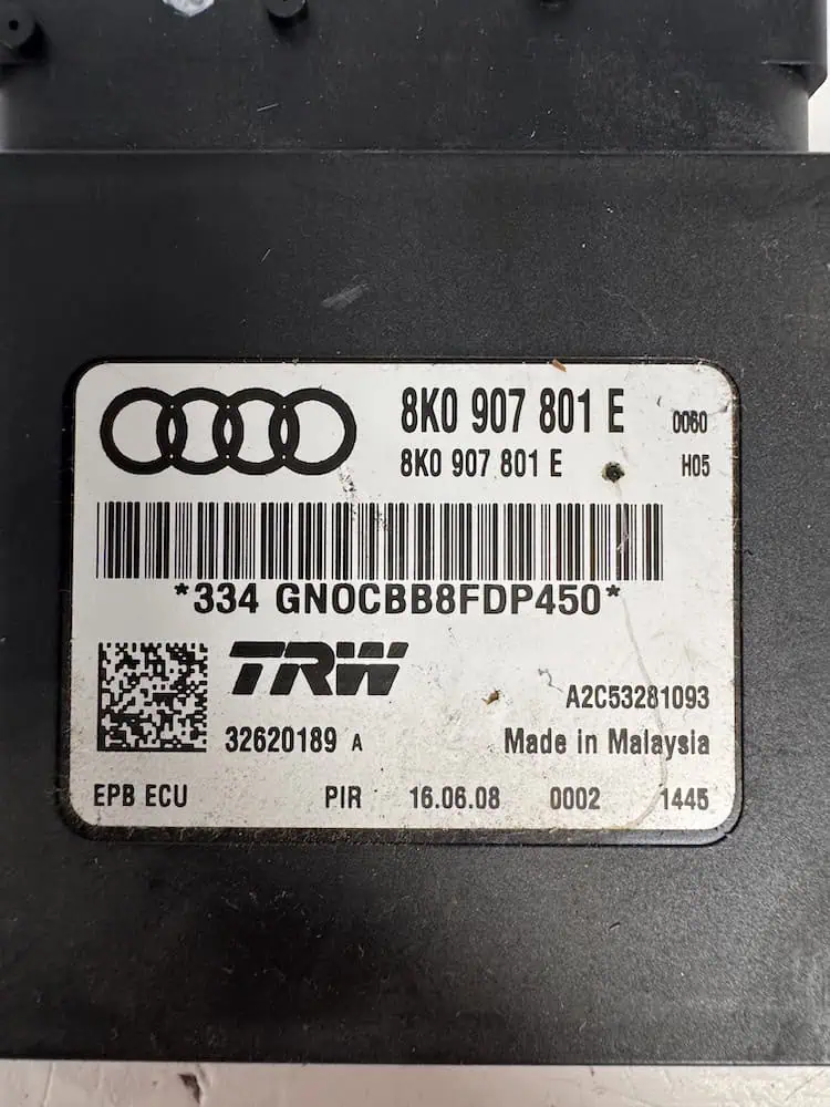 8K0907801E-2 Centralina Freno Stazionamento Audi A4 2.0 TDi (125kw)- 8K0907801E