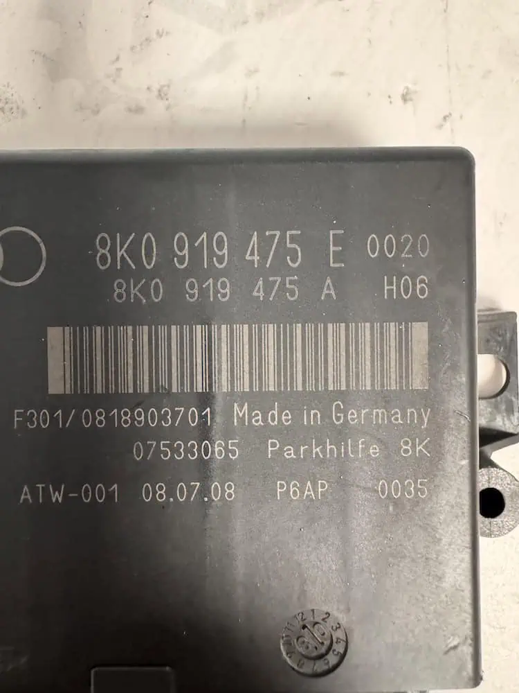 8K0919475E-2 Centralina Sensori Parcheggio Audi A4 1.8 TFSI (118kw) - 8K0919475E