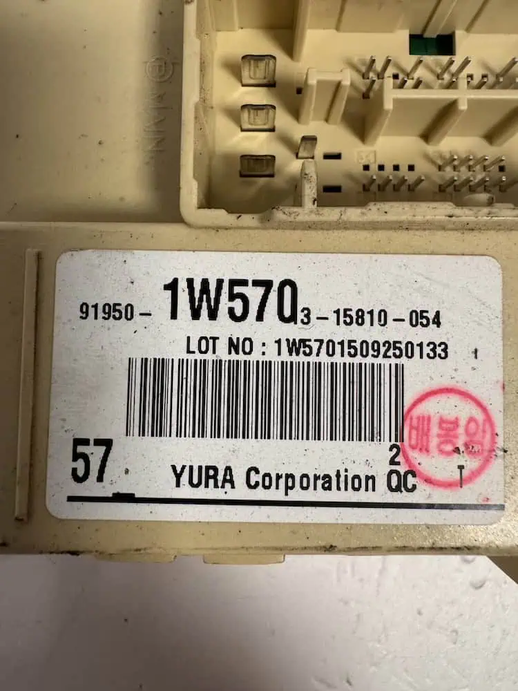 Centralina Body Computer Kia Rio 1.1 CRDi (55kw) - 919501W570