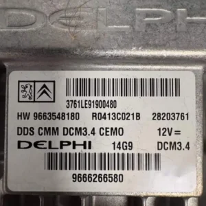 Centralina Motore Citroen C5 2.0 HDi (103kw) - 9666266580
