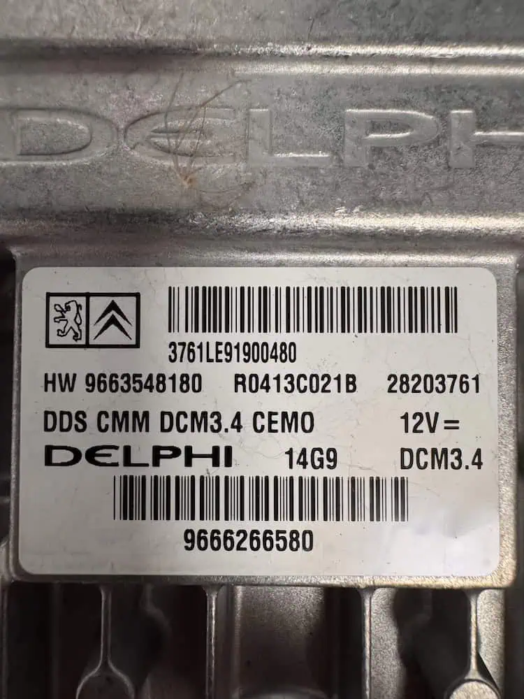 Centralina Motore Citroen C5 2.0 HDi (103kw) - 9666266580