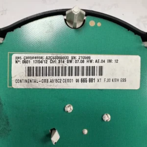 Quadro Strumenti Citroen C3 1.4 Benzina (70kw) - A2C53365600