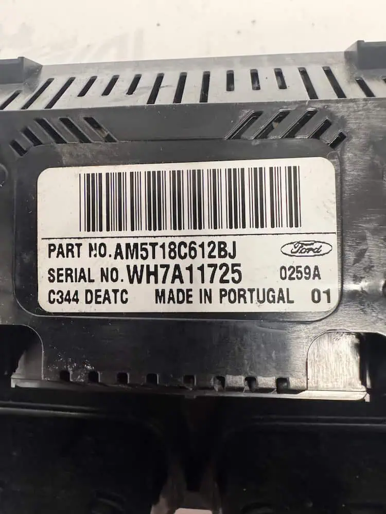 Comando Clima Ford C-Max 1600 Diesel - AM5T18C612BJ