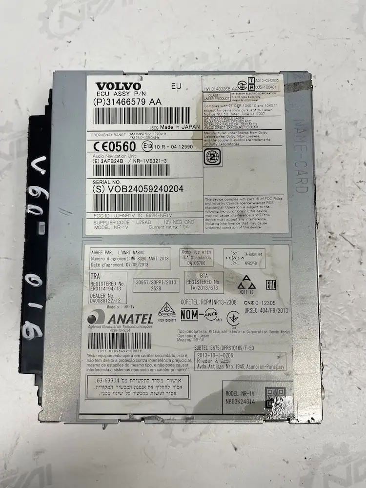 P31466579-1 Autoradio Volvo V60 1.6 DRIVe (84kw) - P31466579