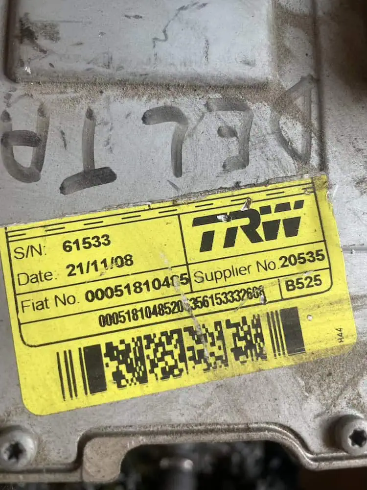 Piantone sterzo elettrico Lancia Delta 1.6 MJT (88kw) - 00051810485