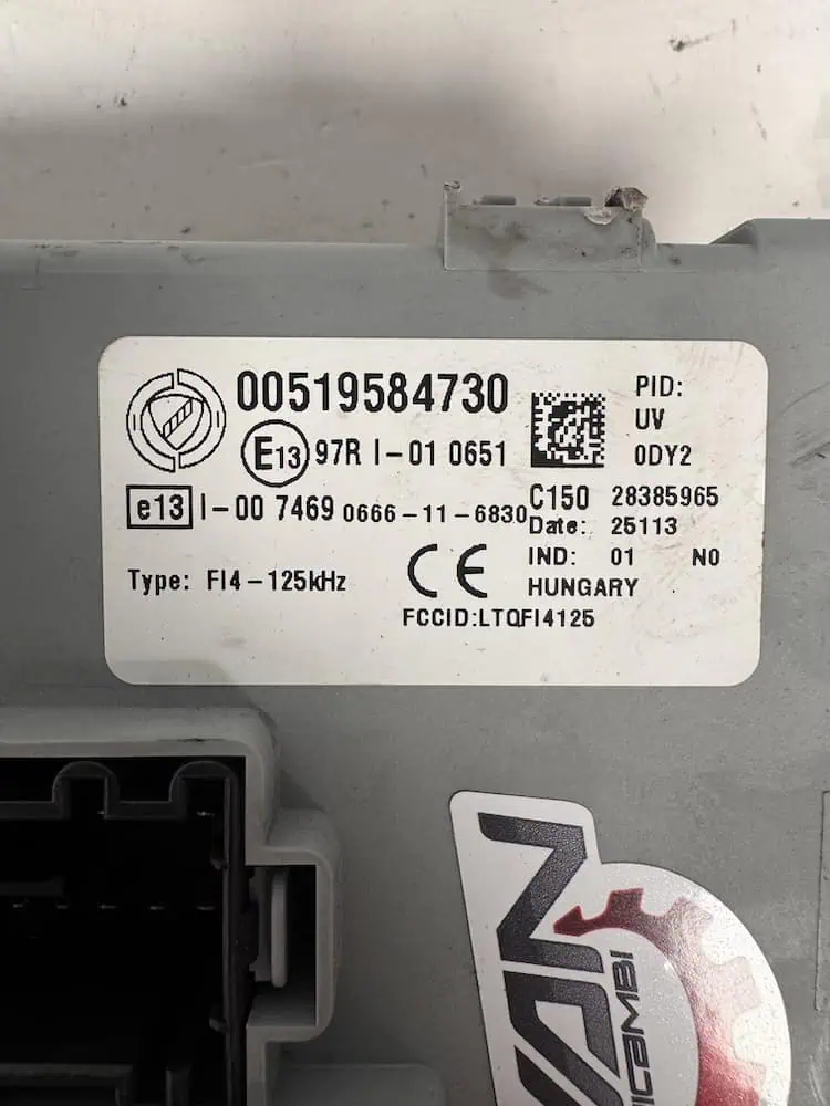 Centralina Body Computer Fiat Panda 1.2 Benzina (52kw) - 00519584730