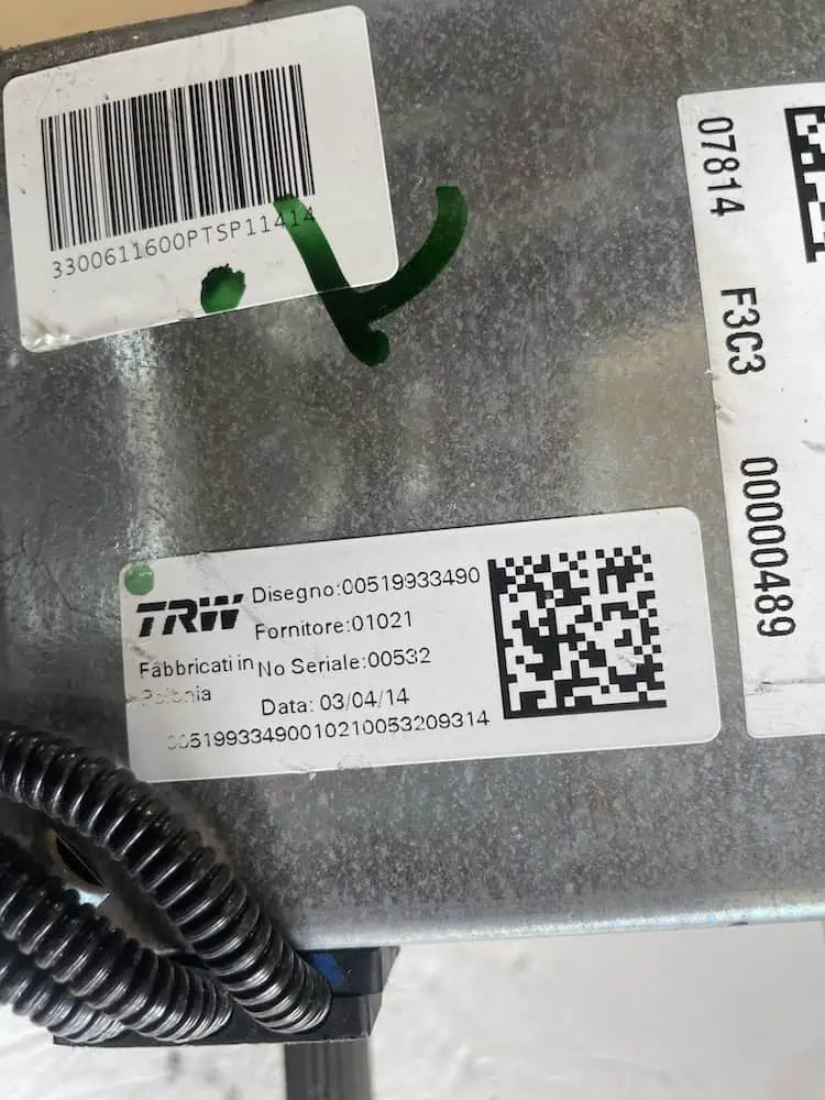 00519933490-2 Piantone sterzo elettrico Fiat 500L 1.3 MJT (62kw) - 00519933490