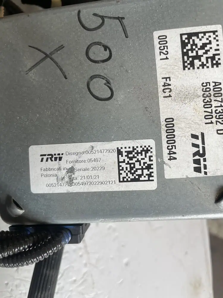 Piantone sterzo elettrico Fiat 500 X 1.3 16V MJT (70kw) - 00521477920