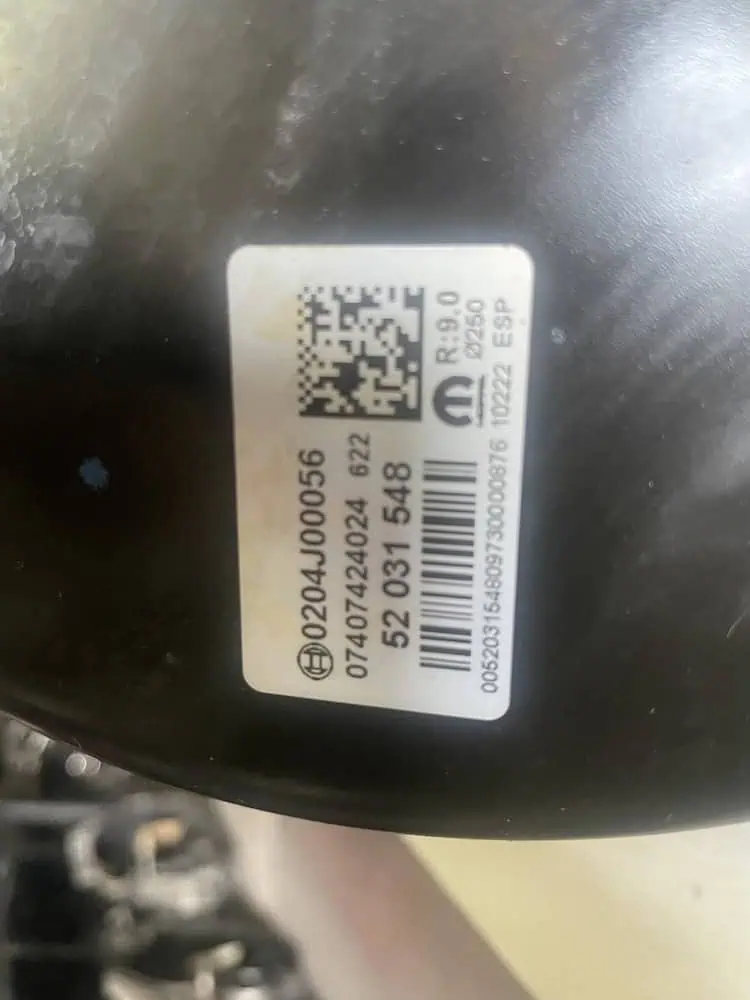 Servofreno Fiat 500 X 1.3 MJT (70kw) - 0204J00056