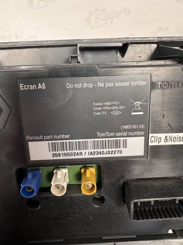 259155024R-2 Autoradio/Display Renault Clio 1.2 Benzina (74kw) - 259155024R