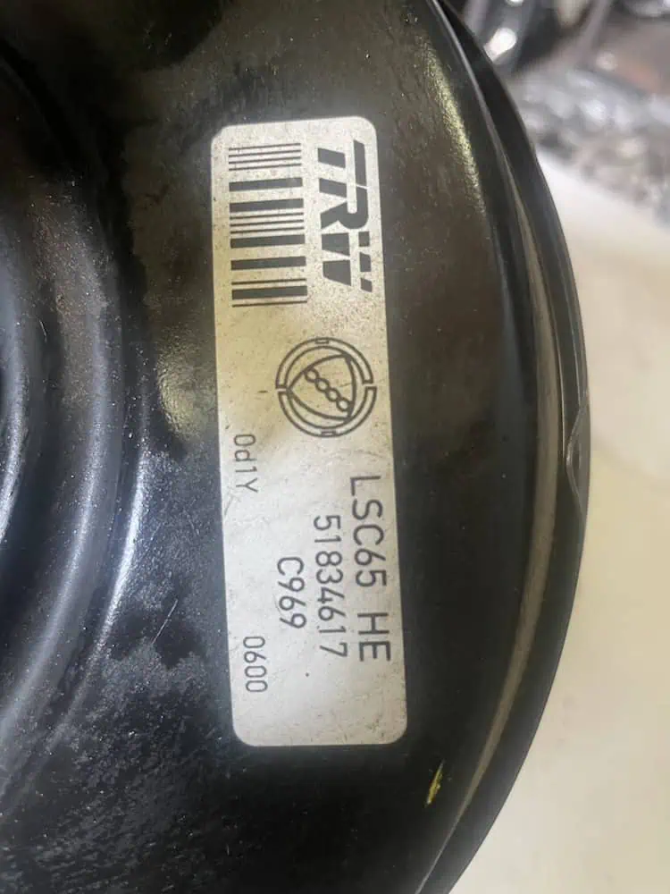 51834617-2 Servofreno Fiat Cinquecento 0.9 (62kw) - 51834617