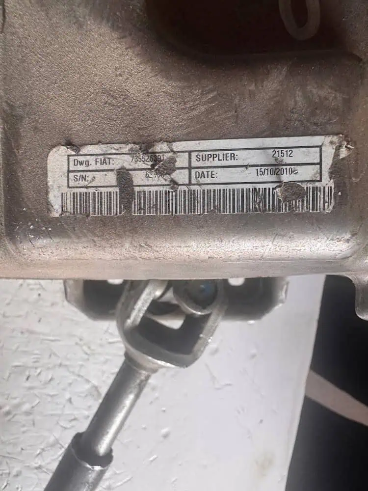 735526391-2 Piantone sterzo elettrico Fiat 500 1.2 Benzina 1.2 8V (51kw) - 735526391