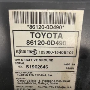 Autoradio Toyota Yaris 1.3 Benzina (63kw) - 861200D490