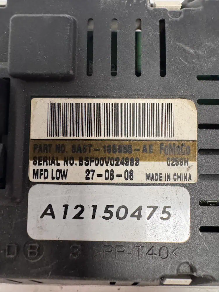 Display Computer Ford Fiesta 1.4 TDCI (50Kw) - 8A6T18B955AE