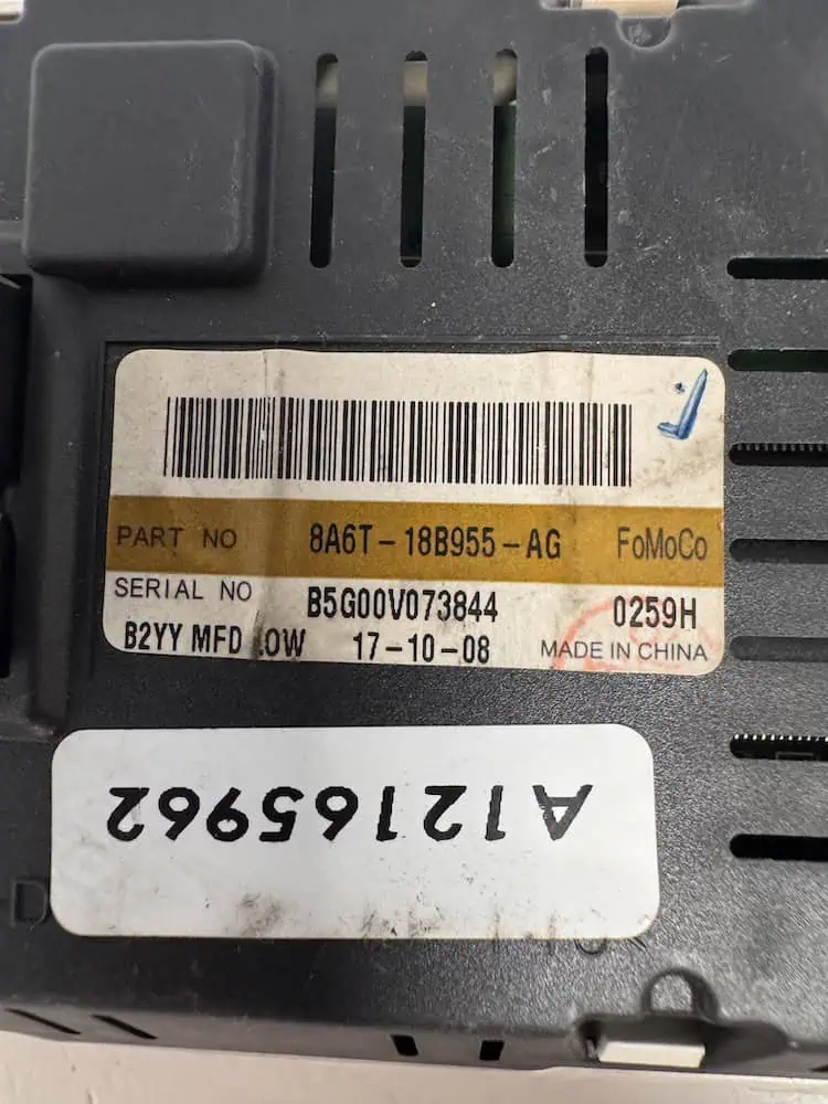 Autoradio/Display Ford Fiesta 1.4 TDCi (50kw) - 8A6T18B955AG