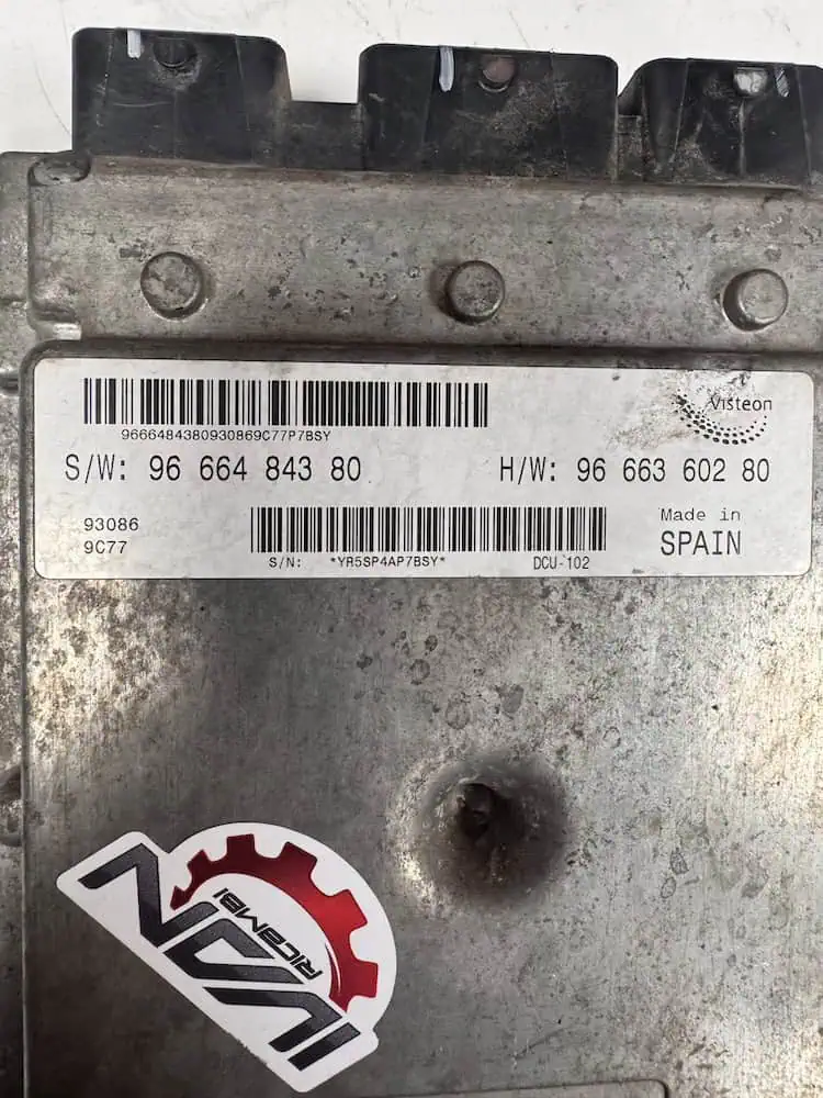 Centralina Motore Citroen Jumper Van 2.2 HDi (88kw) - 9666484380