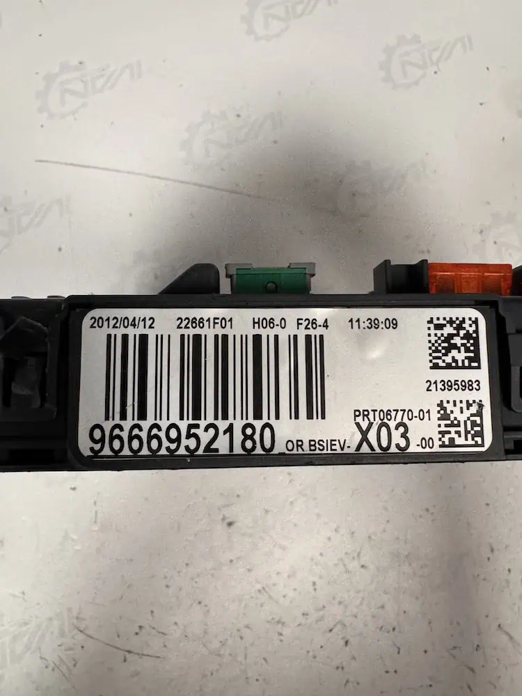 Centralina Body Computer Citroen C3 1.1 Benzina (44kw) - 9666952180