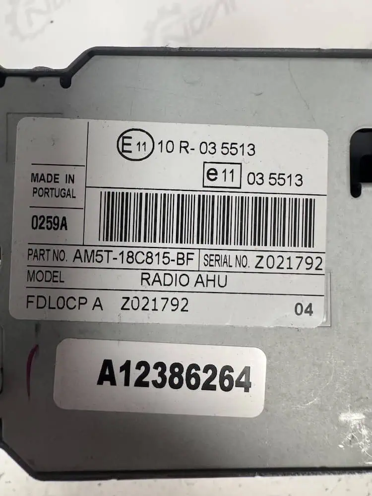Autoradio Ford C-Max 1.6 TDCi (85kw) - AM5T18C815BF