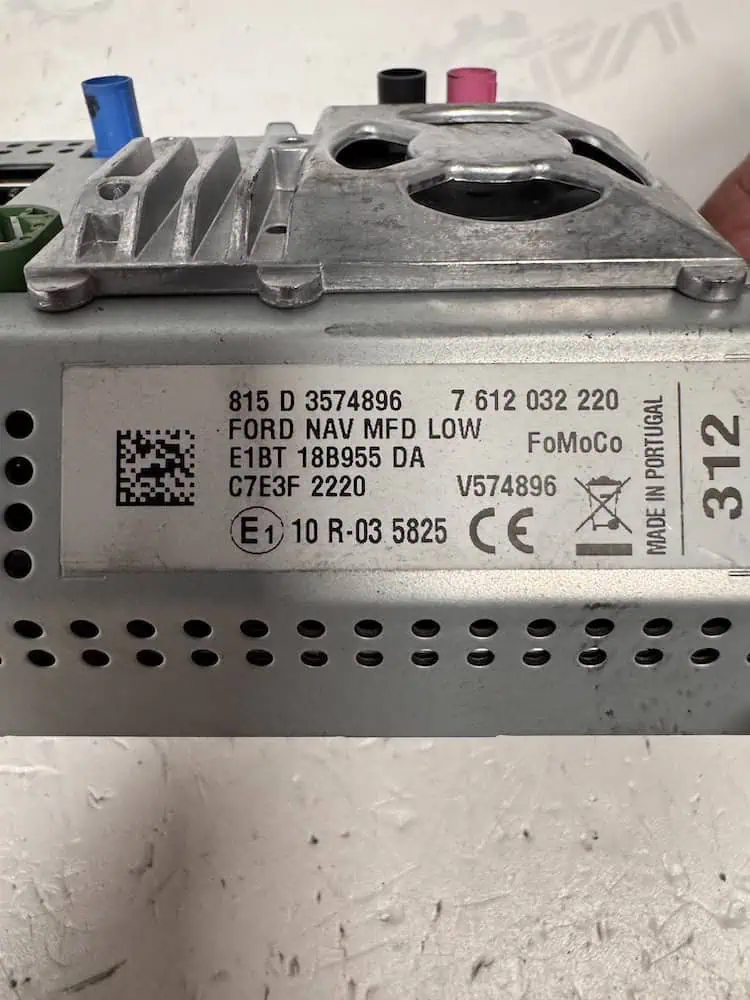 Display/Navigatore Ford Fiesta 1.5 TDCi (70kw) - E1BT18B955DA
