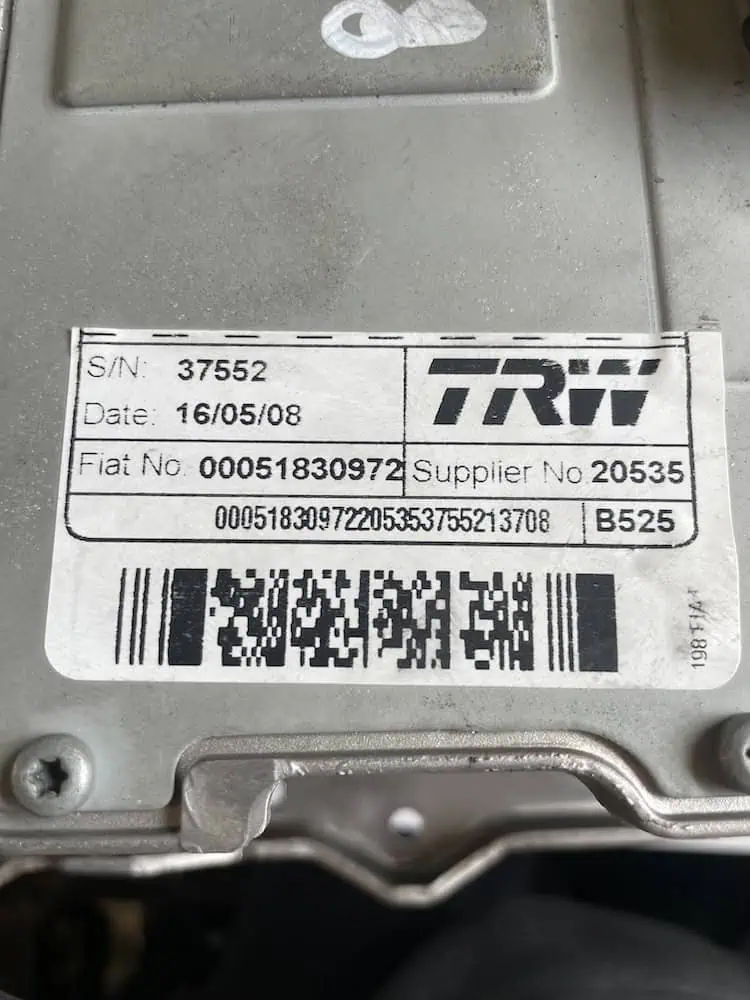 Piantone Sterzo Elettrico Fiat Bravo 1.9 MJT (110kw) - 00051830972